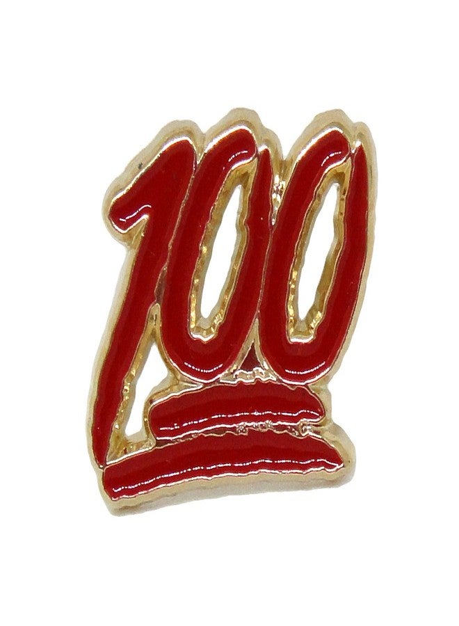 PinMaze One Hundred Lapel Pin - Keep It Real Perfect Score Exam Enamel Pin - Image 1